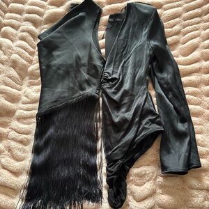 Zara 2 Black satin tops